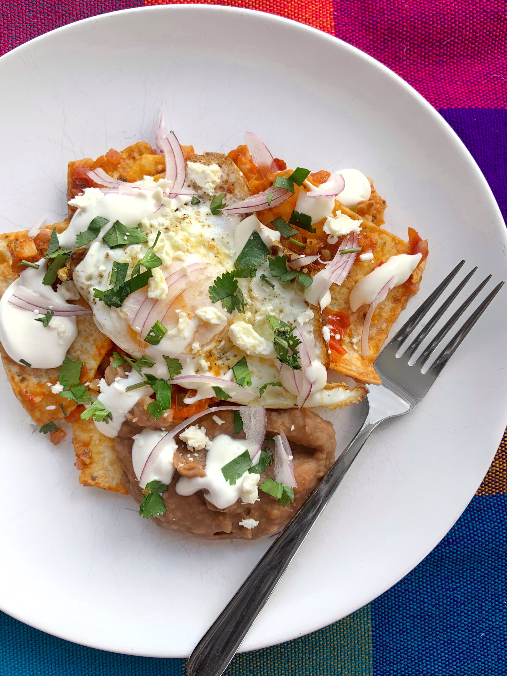 Cheater’s Chilaquiles with All The Toppings