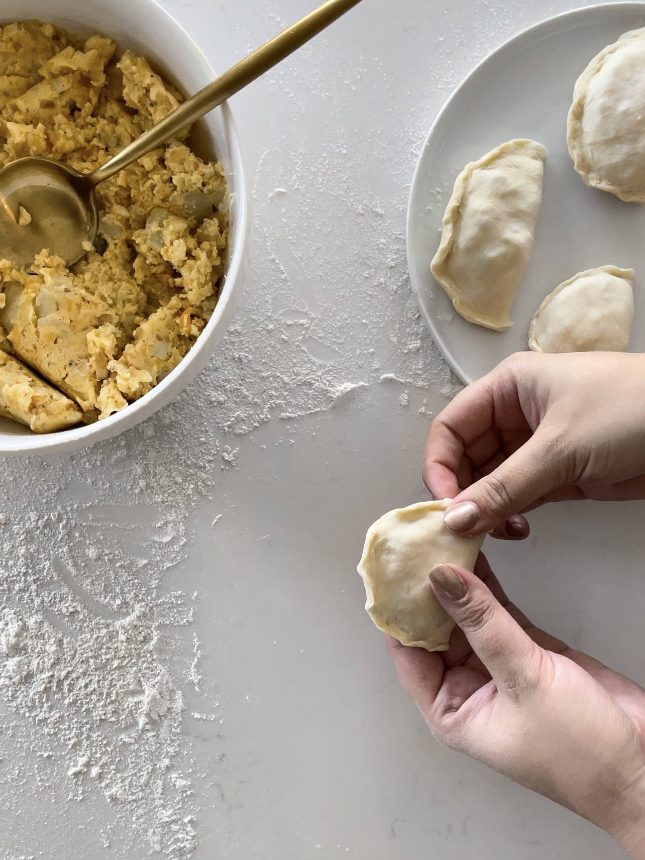 Potato & Cheddar Perogies