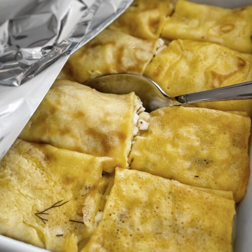 Ukrainian Cottage Cheese Crepes (Nalysnyky)