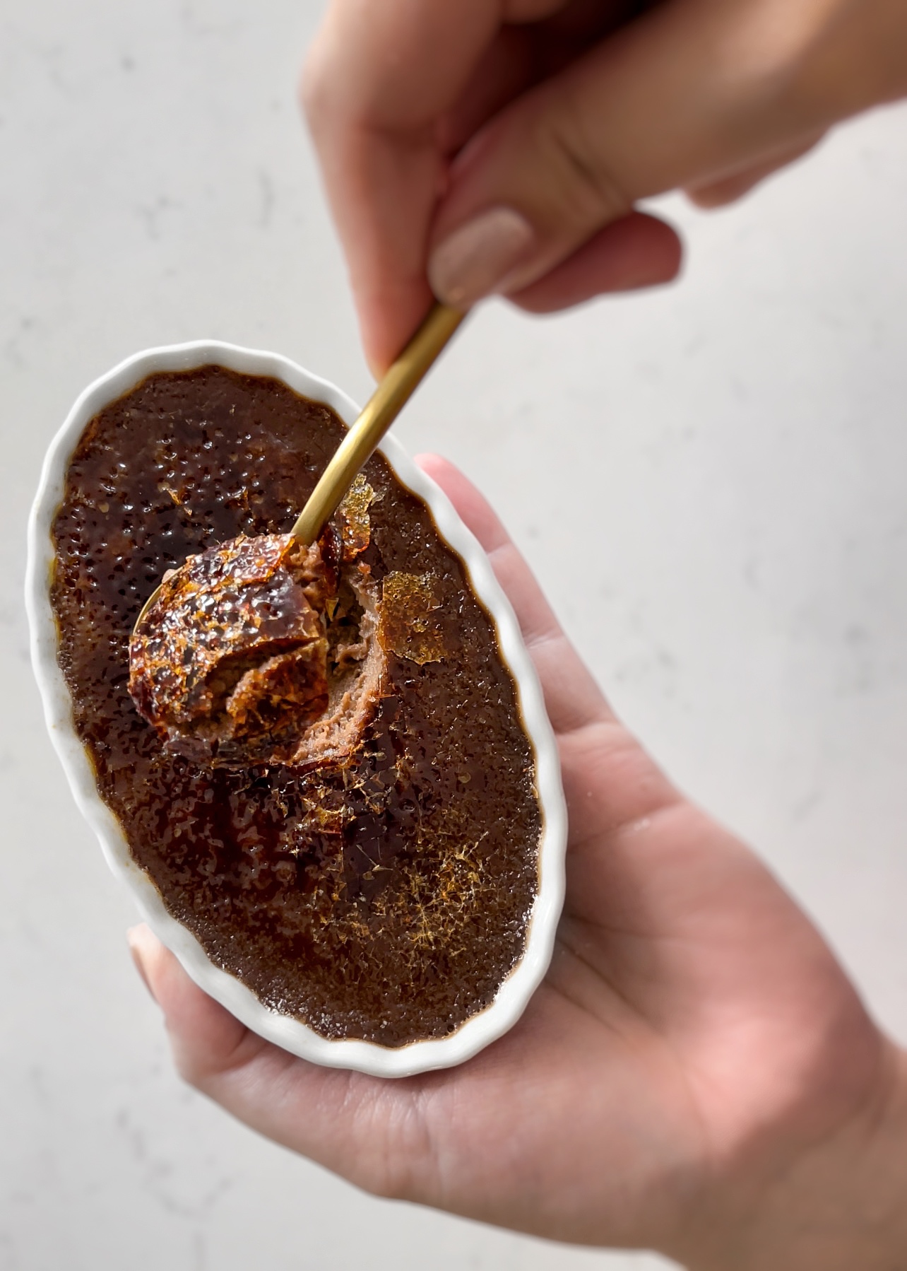 Dark Chocolate Irish Cream Crème Brûlée